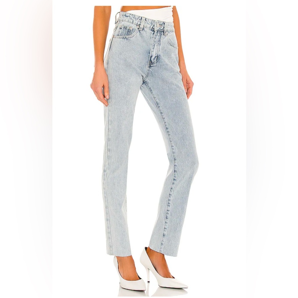 Superdown Blue Straight Leg Jeans